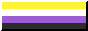Nonbinary pride button by Dime
